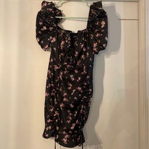 For Love and Lemon puff sleeve dress